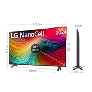 LG 50 pulgadas TV LG NANOCELL 4K serie NANO81  con Smart TV WebOS24, 50NANO81T6A
