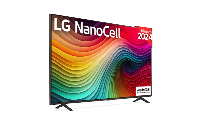 LG 50 pulgadas TV LG NANOCELL 4K serie AI NANO82 con Smart TV WebOS24, 50NANO82T6B