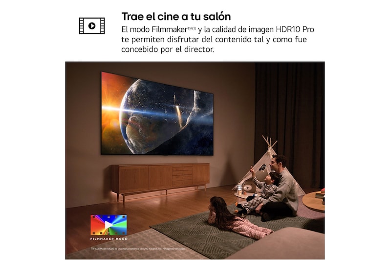 LG 50 pulgadas TV LG NANOCELL 4K serie AI NANO82 con Smart TV WebOS24, 50NANO82T6B