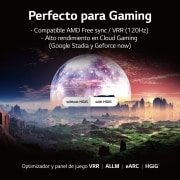 LG TV LG 4KProcesador Inteligente α5 Gen5 AI Processor 4K, compatible con formatos HDR 10, HLG y HGiG, Smart TV webOS22, perfecto para Gaming, 65QNED7S6QA