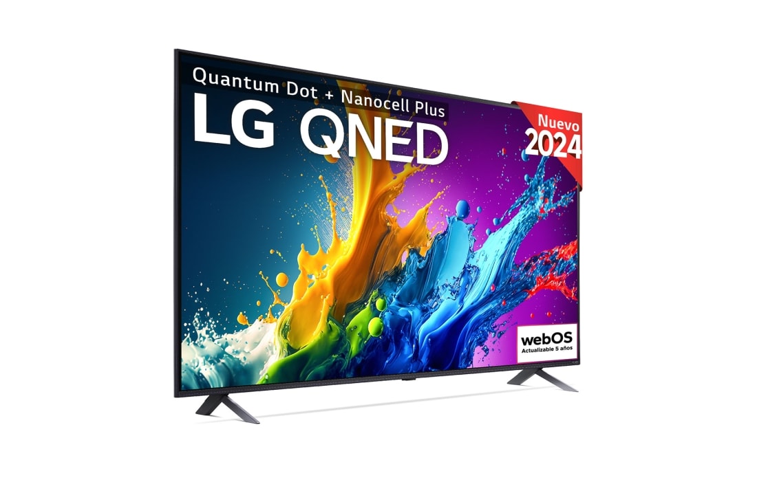 LG 50 pulgadas TV LG QNED 4K serie QNED80  con Smart TV WebOS24, 50QNED80T6A