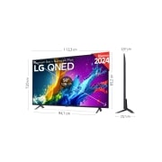 LG 50 pulgadas TV LG QNED 4K serie QNED80  con Smart TV WebOS24, 50QNED80T6A