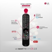 LG TV LG  QNED 4K de 50'' Serie 82, Procesador Gran Potencia, HDR10 / Dolby Digital Plus, Smart TV webOS23, perfecto para Gaming., 50QNED826RE