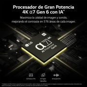 LG TV LG  QNED 4K de 50'' Serie 82, Procesador Gran Potencia, HDR10 / Dolby Digital Plus, Smart TV webOS23, perfecto para Gaming., 50QNED826RE