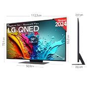 LG 75 pulgadas TV LG QNED 4K serie AI QNED86  con Smart TV WebOS24, 75QNED86T6A