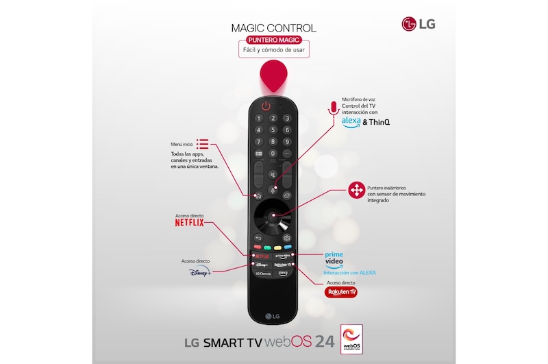 LG 50 pulgadas Smart TV LG AI QNED87 4K 2024, 50QNED87T6B