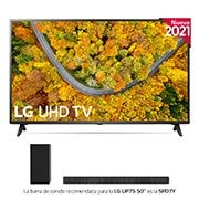 LG TV LG 4K UHD, SmartTV webOS 6.0, Procesador de Imagen 4K Quad Core, Gaming TV, Compatible HDR10 Pro y HLG [Clasificación energética G], 50UP75006LF