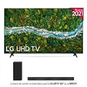 LG 4K UHD, SmartTV webOS 6.0, Procesador de Imagen 4K Quad Core [Clasificación energética G], 50UP77006LB