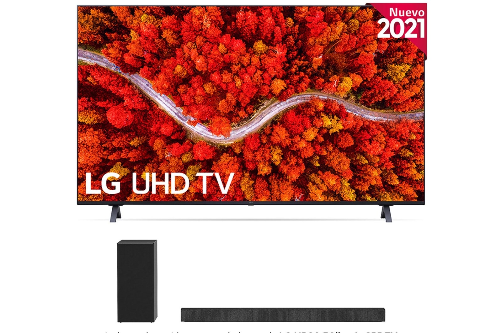 LG 4K UHD, SmartTV webOS 6.0, Procesador de Imagen 4K Quad Core [Clasificación energética G], 50UP80006LA