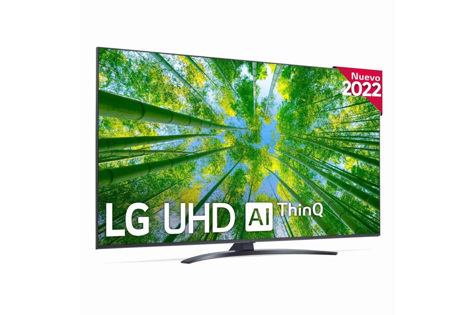 Vista frontal de Televisor LG 4K UHD, Procesador de Gran Potencia 4K α5 Gen 5, compatible con formatos HDR 10, HLG y HGiG, Smart TV webOS22. 50UQ81006LB