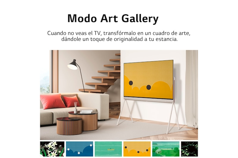 LG TV LG 4K OLED evo POSE, Procesador Inteligente de Máxima Potencia 4K a9 Gen 5 con IA, compatible con el 100% de formatos HDR, HDR Dolby Vision y Dolby Atmos. Smart TV webOS22, el mejor TV para Gaming. , 55LX1Q6LA