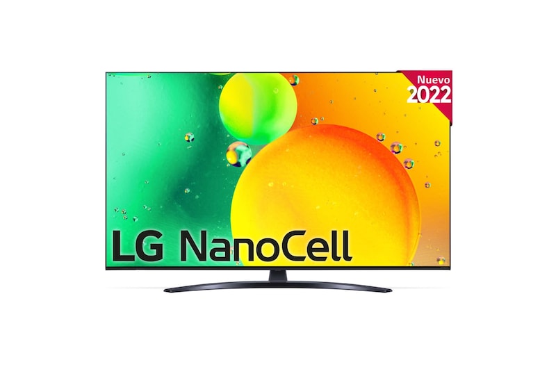 LG Televisor LG 4K Nanocell, Procesador de Gran Potencia 4K a5 Gen 5, compatible con formatos HDR 10, HLG y HGiG, Smart TV webOS22, 55NANO766QA