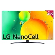 LG Televisor LG 4K Nanocell, Procesador de Gran Potencia 4K a5 Gen 5, compatible con formatos HDR 10, HLG y HGiG, Smart TV webOS22, 55NANO766QA