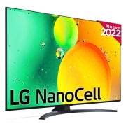 LG Televisor LG 4K Nanocell, Procesador de Gran Potencia 4K a5 Gen 5, compatible con formatos HDR 10, HLG y HGiG, Smart TV webOS22, 55NANO766QA