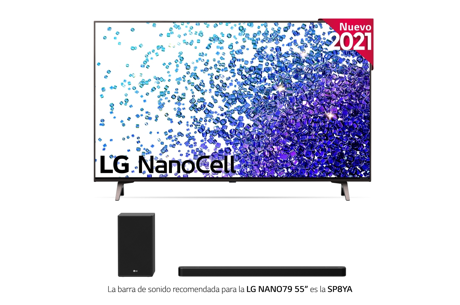 LG 4K NanoCell, SmartTV webOS 6.0, Procesador de Imagen 4k Quad Core [Clase de eficiencia energética G], 55NANO796PB