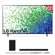 LG 4K NanoCell, SmartTV webOS 6.0, Procesador Inteligente 4K α7 Gen4 con AI, HDR Dolby Vision, DOLBY ATMOS [Clase de eficiencia energética G], 55NANO896PC