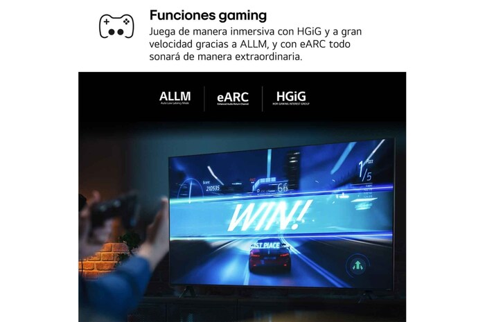 LG 55 pulgadas TV LG NANOCELL 4K serie AI NANO81 con Smart TV WebOS24, 55NANO81T6A