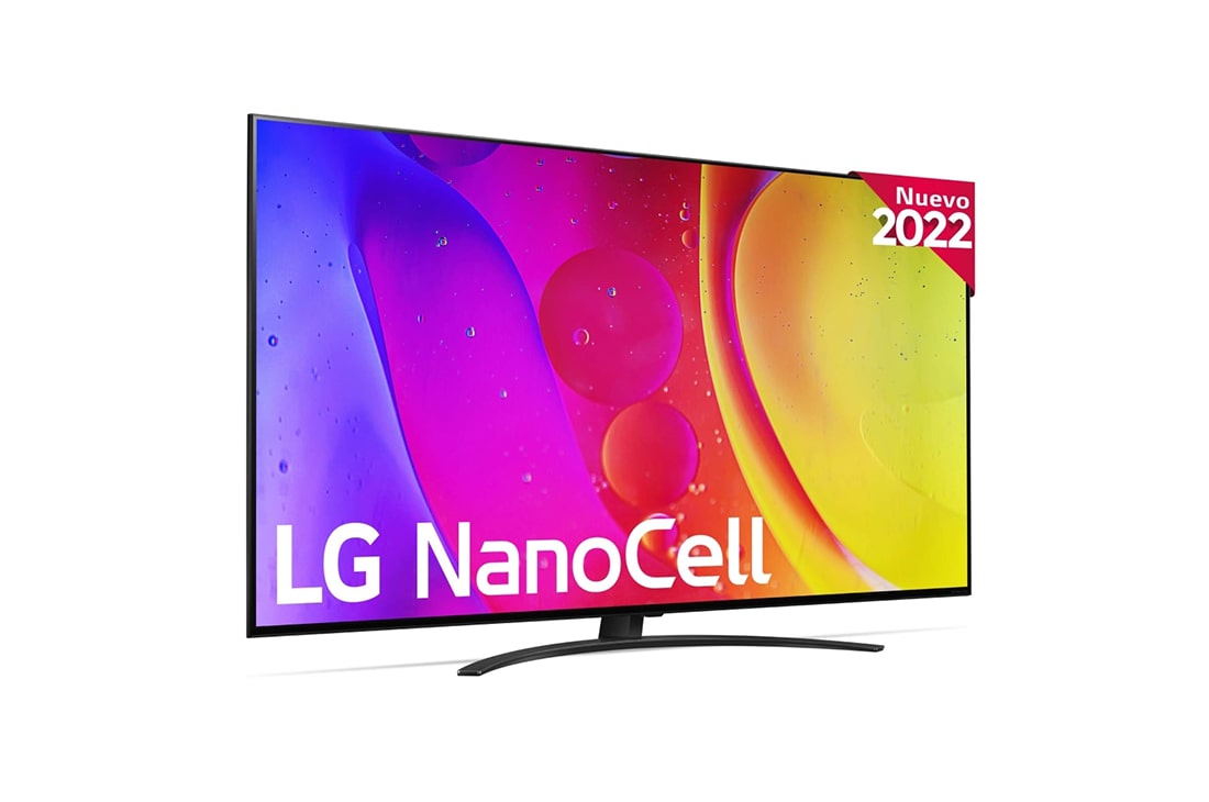 LG Televisor LG 4K Nanocell, Procesador de Gran Potencia 4K a5 Gen 5, compatible con formatos HDR 10, HLG y HGiG, Smart TV webOS22., 55NANO826QB