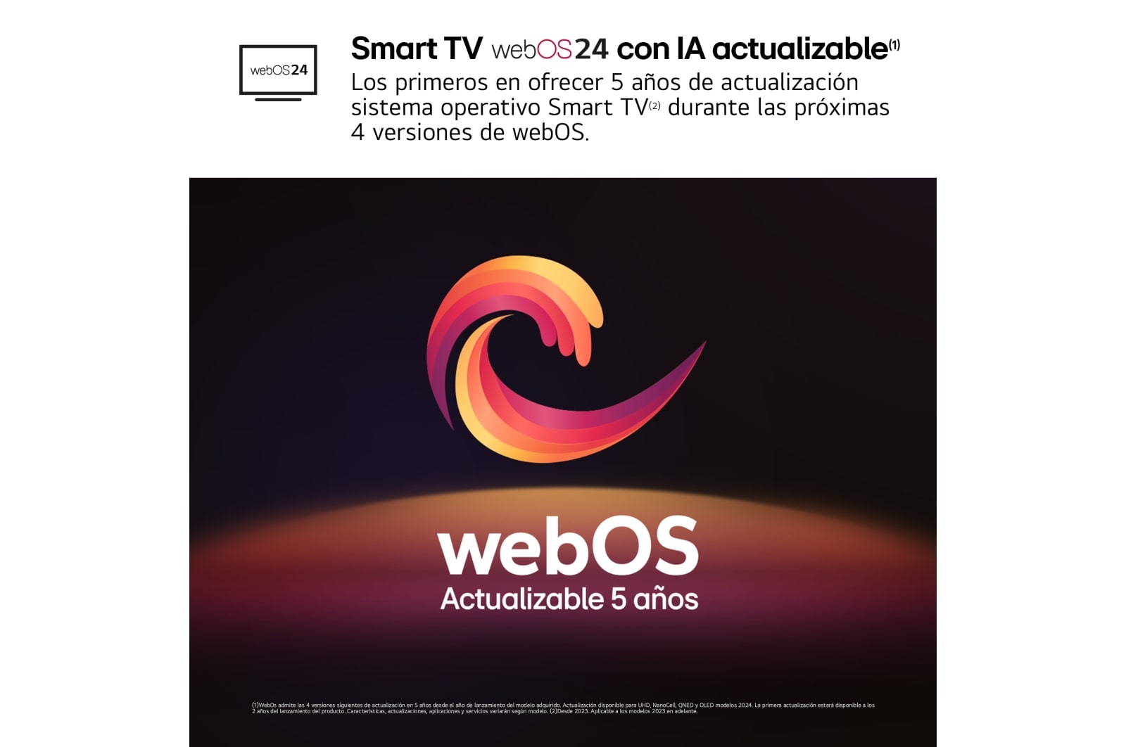 LG 55 pulgadas TV LG NANOCELL 4K serie AI NANO82  con Smart TV WebOS24, 55NANO82T6B