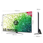 LG 4K NanoCell, SmartTV webOS 6.0, Procesador Inteligente 4K α7 Gen4 con AI, HDR Dolby Vision, DOLBY ATMOS [Clase de eficiencia energética G], 55NANO866PA