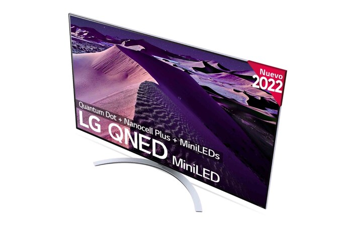 LG Televisor LG 4K QNED Mini LED, Procesador Inteligente de Gran Potencia 4K α7 Gen 5 con IA, compatible con el 100% de formatos HDR, HDR Dolby Vision y Dolby Atmos, Smart TV webOS22, perfecto para Gaming, 55QNED866QA