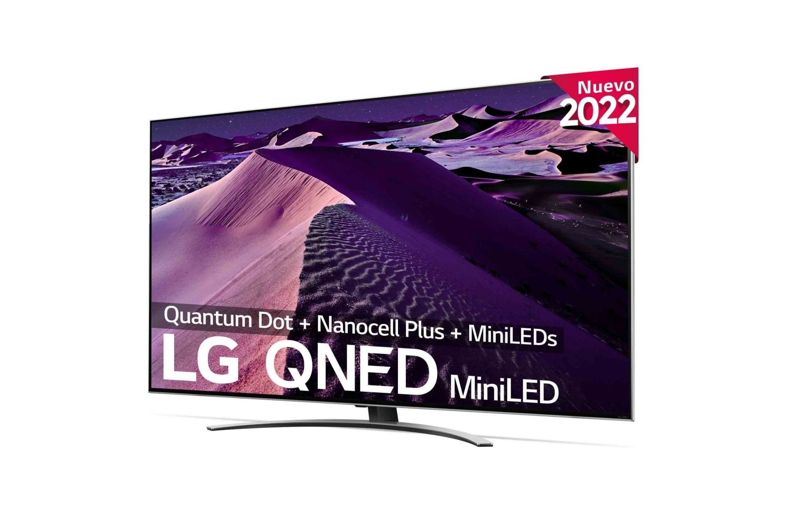 LG Televisor LG 4K QNED Mini LED, Procesador Inteligente de Gran Potencia 4K a7 Gen 5 con IA, compatible con el 100% de formatos HDR, HDR Dolby Vision y Dolby Atmos, Smart TV webOS22, perfecto para Gaming, 55QNED876QB