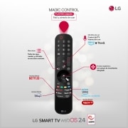 LG 55 pulgadas Smart TV LG AI QNED87 4K 2024, 55QNED87T6B