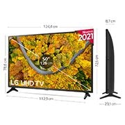 LG TV LG 4K UHD, SmartTV webOS 6.0, Procesador de Imagen 4K Quad Core, Gaming TV, Compatible HDR10 Pro y HLG [Clasificación energética G], 55UP75006LF