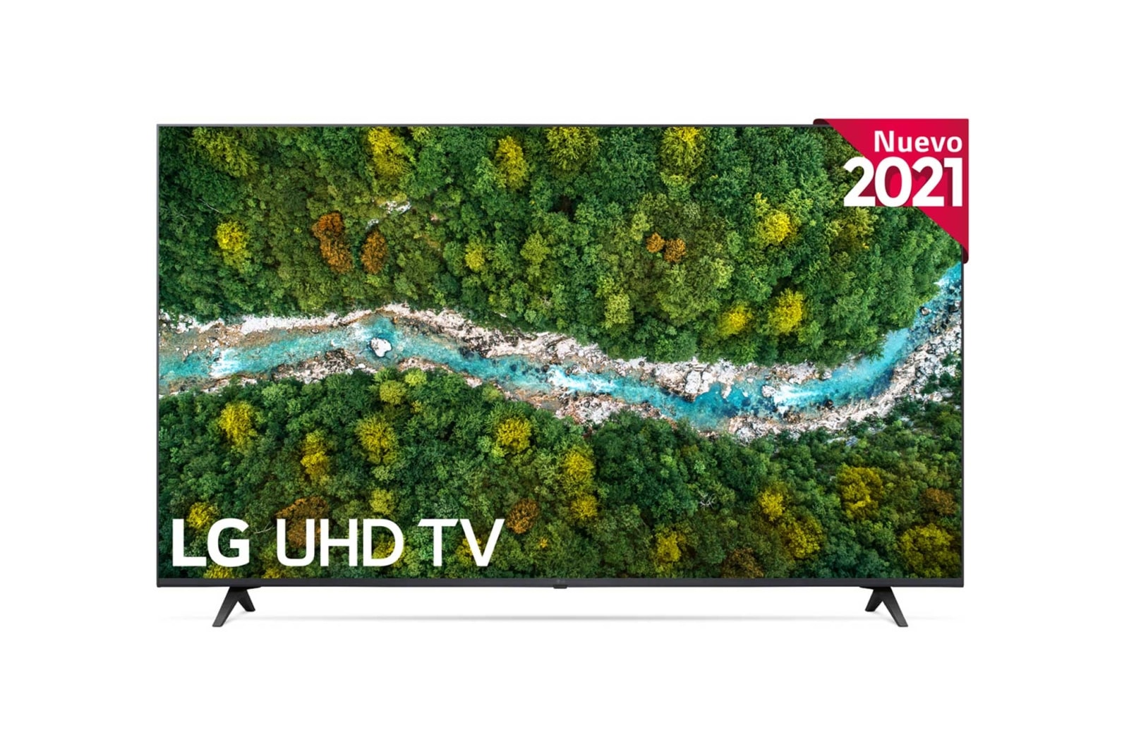 LG 4K UHD, SmartTV webOS 6.0, Procesador de Imagen 4K Quad Core [Clasificación energética G], 55UP77006LB