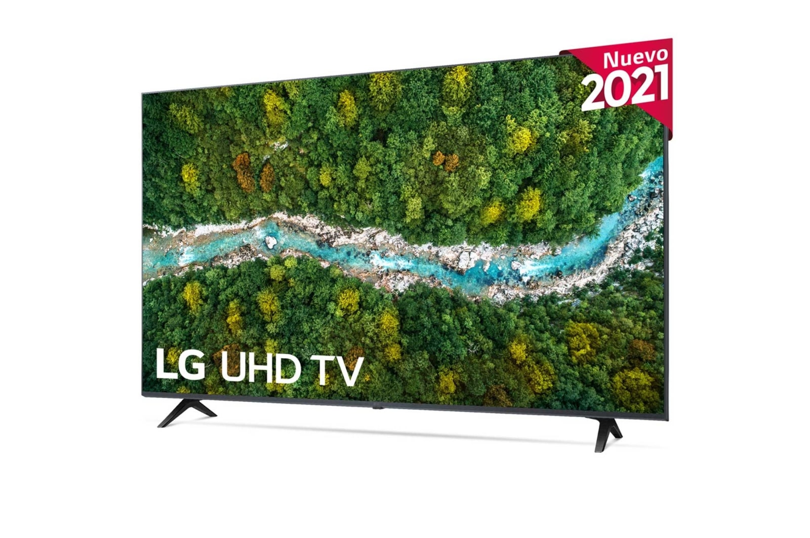 LG 4K UHD, SmartTV webOS 6.0, Procesador de Imagen 4K Quad Core [Clasificación energética G], 55UP77006LB