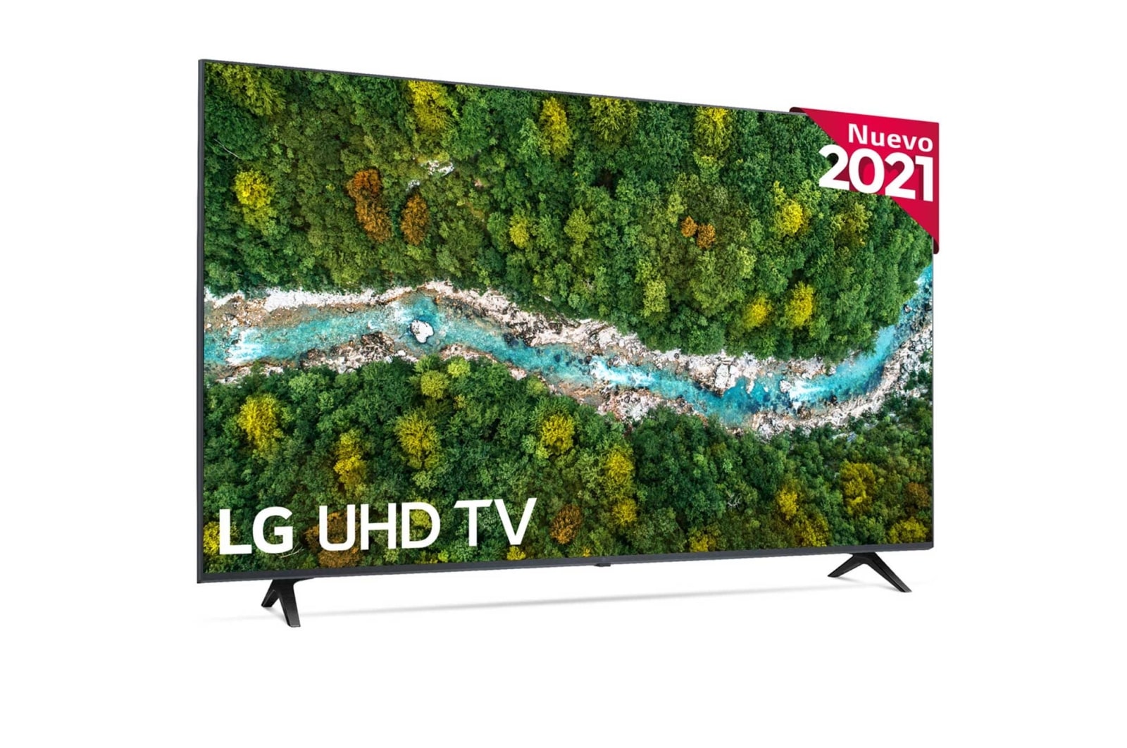 LG 4K UHD, SmartTV webOS 6.0, Procesador de Imagen 4K Quad Core [Clasificación energética G], 55UP77006LB