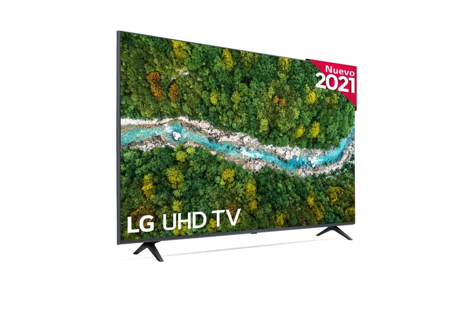 LG 4K UHD, SmartTV webOS 6.0, Procesador de Imagen 4K Quad Core [Clasificación energética G], 55UP77006LB