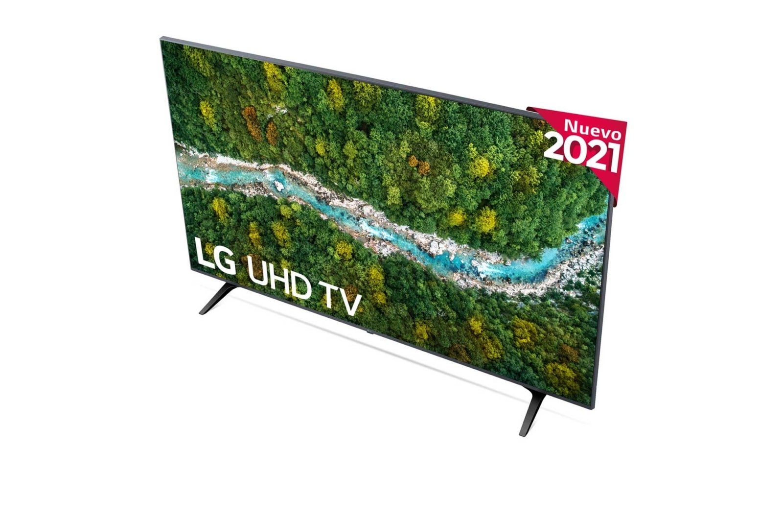 LG 4K UHD, SmartTV webOS 6.0, Procesador de Imagen 4K Quad Core [Clasificación energética G], 55UP77006LB