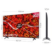 LG 4K UHD, SmartTV webOS 6.0, Procesador de Imagen 4K Quad Core [Clasificación energética G], 55UP80006LA