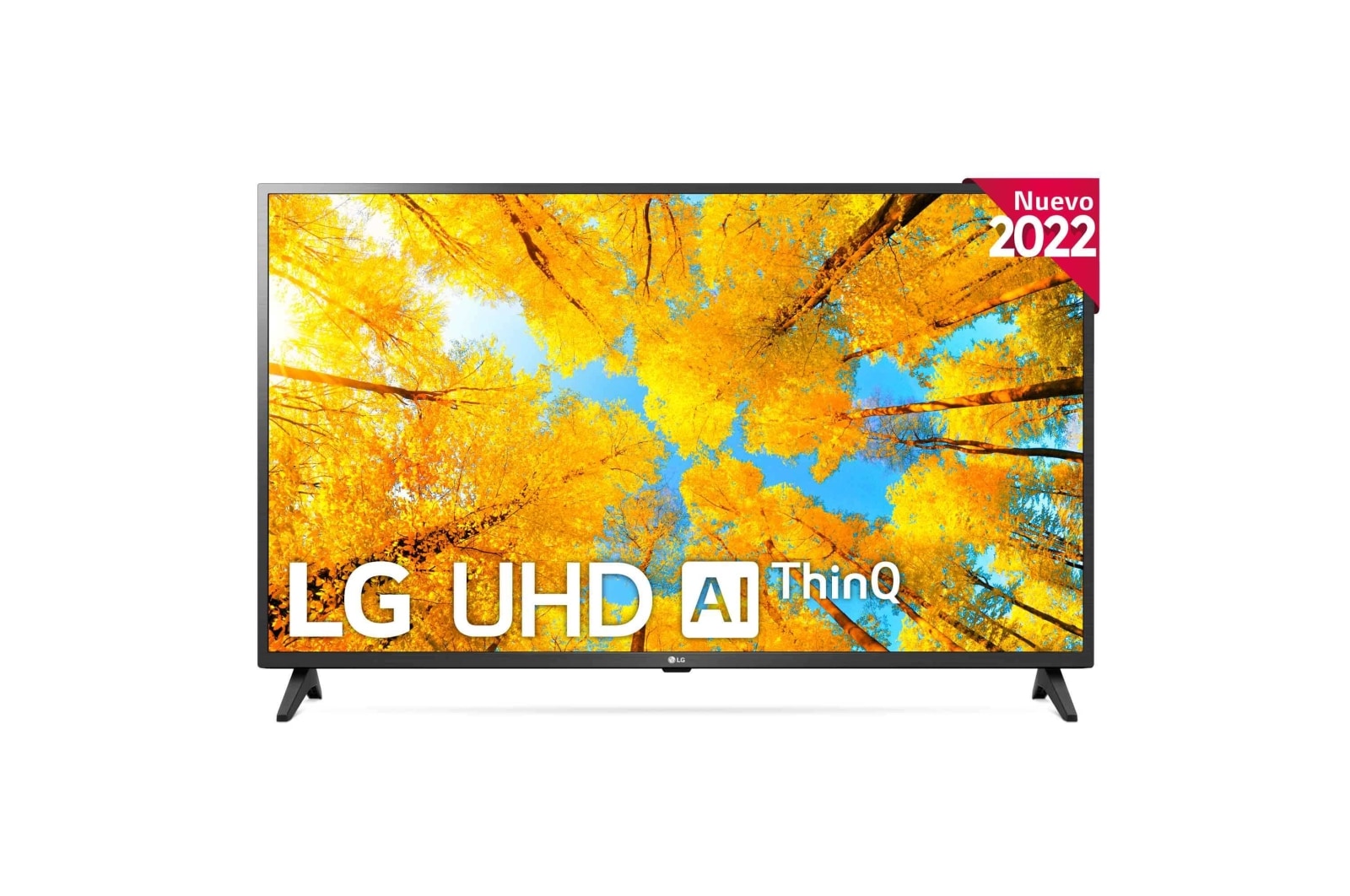 LG Televisor LG 4K UHD, Procesador de Gran Potencia 4K a5 Gen 5, compatible con formatos HDR 10, HLG y HGiG, Smart TV webOS22., 43UQ76906LE