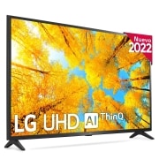 LG Televisor LG 4K UHD, Procesador de Gran Potencia 4K a5 Gen 5, compatible con formatos HDR 10, HLG y HGiG, Smart TV webOS22., 43UQ75006LF