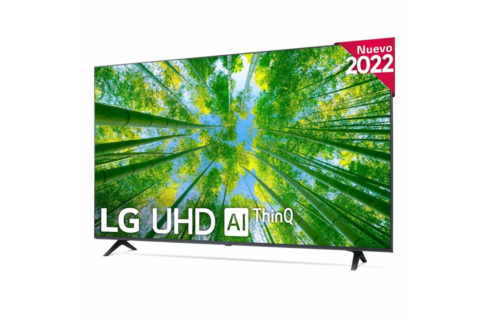 LG Televisor LG 4K UHD, Procesador de Gran Potencia 4K a5 Gen 5, compatible con formatos HDR 10, HLG y HGiG, Smart TV webOS22., 55UQ80006LB