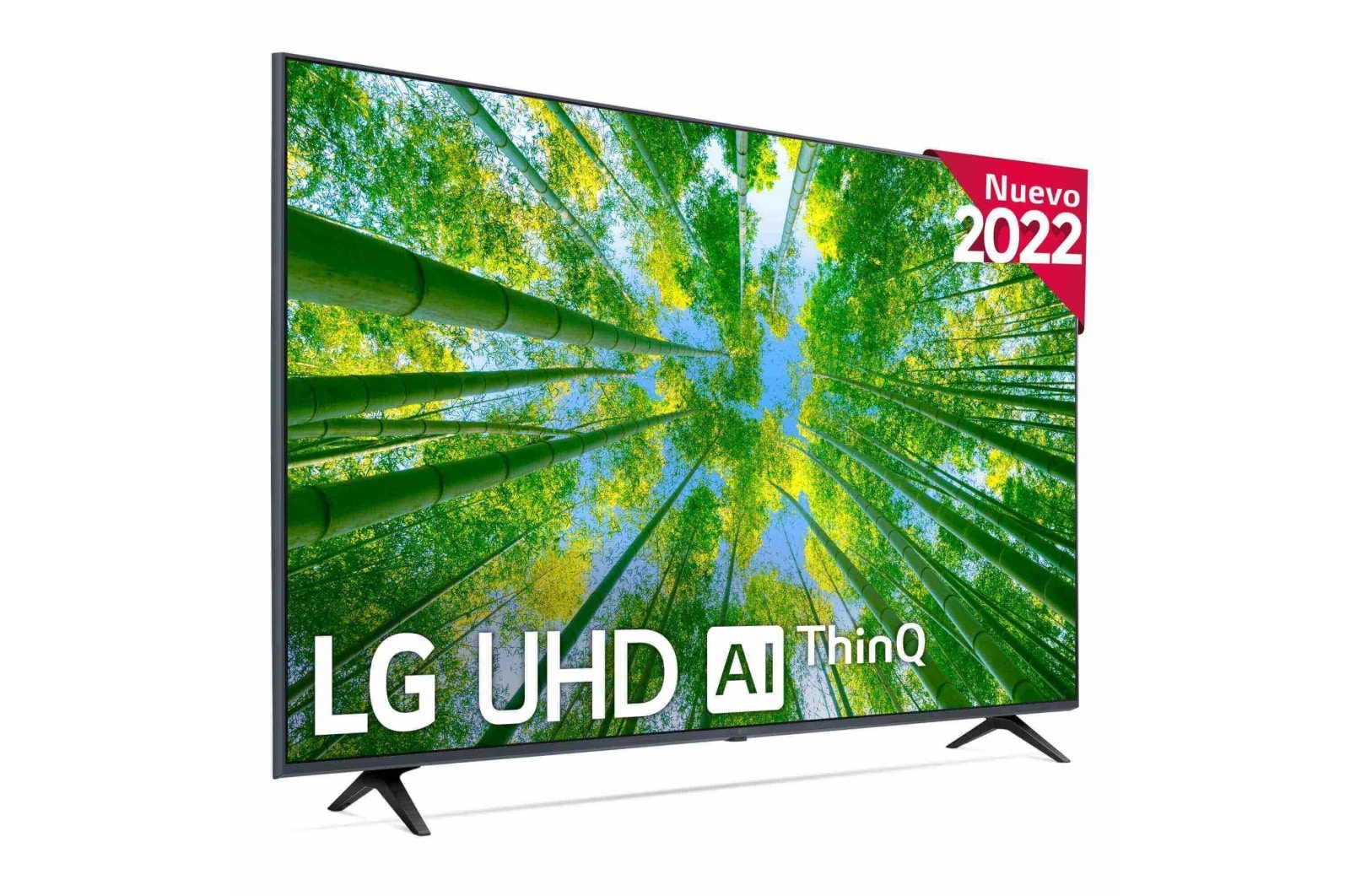 LG Televisor LG 4K UHD, Procesador de Gran Potencia 4K a5 Gen 5, compatible con formatos HDR 10, HLG y HGiG, Smart TV webOS22., 55UQ80006LB