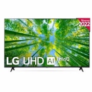 LG Televisor LG 4K UHD, Procesador de Gran Potencia 4K a5 Gen 5, compatible con formatos HDR 10, HLG y HGiG, Smart TV webOS22., 55UQ80006LB