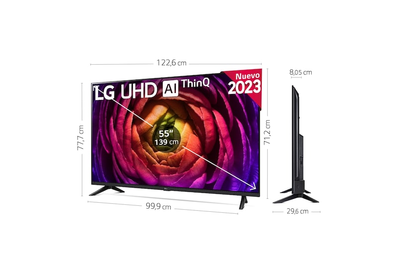 LG TV LG UHD 4K de 43'' Serie 74, Procesador Alta Potencia, HDR10 / Dolby Digital Plus, Smart TV webOS23. , 43UR74006LB