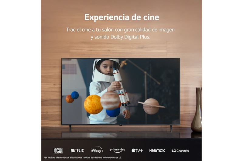 LG TV LG UHD 4K de 43'' Serie 74, Procesador Alta Potencia, HDR10 / Dolby Digital Plus, Smart TV webOS23. , 43UR74006LB