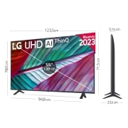 LG TV LG  UHD 4K de 55'' Serie 78, Procesador Alta Potencia, HDR10 / Dolby Digital Plus, Smart TV webOS23., 55UR78006LK