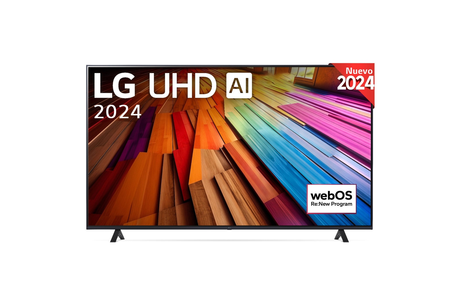 LG 55 pulgadas TV LG UHD AI 4K serie UT80 con Smart TV WebOS24, 55UT80006LA