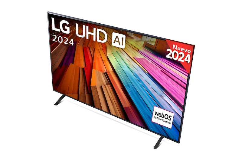 LG 55 pulgadas TV LG UHD AI 4K serie UT80 con Smart TV WebOS24, 55UT80006LA