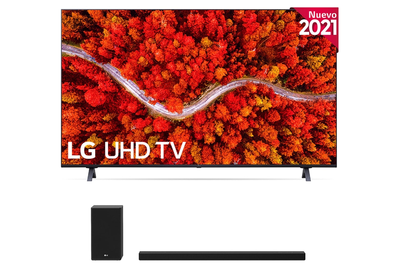 LG 4K UHD, SmartTV webOS 6.0, Procesador de Imagen 4K Quad Core [Clasificación energética G], 60UP80006LA