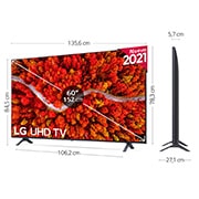 LG 4K UHD, SmartTV webOS 6.0, Procesador de Imagen 4K Quad Core [Clasificación energética G], 60UP80006LA