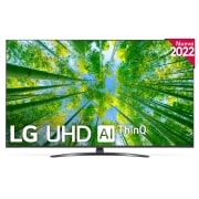 LG Televisor LG 4K UHD, Procesador de Gran Potencia 4K a5 Gen 5, compatible con formatos HDR 10, HLG y HGiG, Smart TV webOS22., 60UQ81006LB
