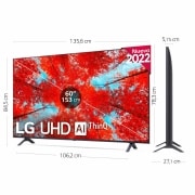 LG Televisor LG 4K UHD, Procesador de Gran Potencia 4K a5 Gen 5, compatible con formatos HDR 10, HLG y HGiG, Smart TV webOS22., 60UQ90006LA