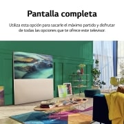 LG Televisor LG  4K OLED evo EASEL, Procesador Inteligente de Máxima Potencia 4K a9 Gen 5 con IA, compatible con el 100% de formatos HDR, HDR Dolby Vision y Dolby Atmos.  Smart TV webOS22. Exclusivo y elegante diseño en caballete., 65ART90E6QA