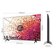 LG 4K NanoCell, SmartTV webOS 6.0, Procesador de Imagen 4k Quad Core [Clase de eficiencia energética G], 65NANO756PA